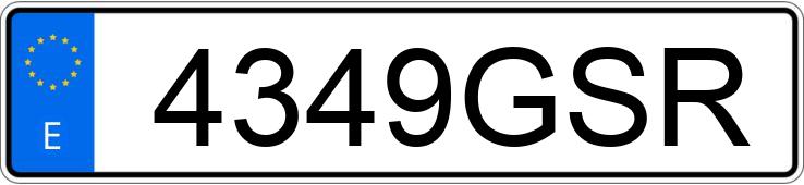 Numer rejestracyjny 4349GSR posiada KYMCO AGILITY CITY