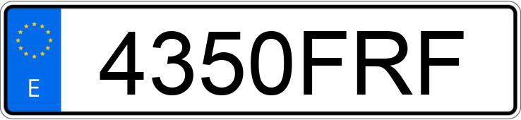 Numer rejestracyjny 4350FRF posiada BMW SERIE 5