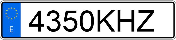 Numer rejestracyjny 4350KHZ posiada VOLVO V40