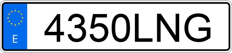 Numer rejestracyjny 4350LNG posiada BMW SERIE 5