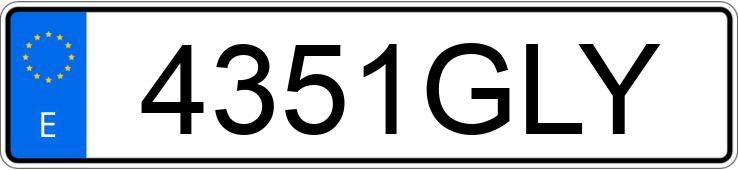 Numer rejestracyjny 4351GLY posiada AUDI A3 SPORTBACK Numer rejestracyjny 4351GLY posiada AUDI A3 SPORTBACK