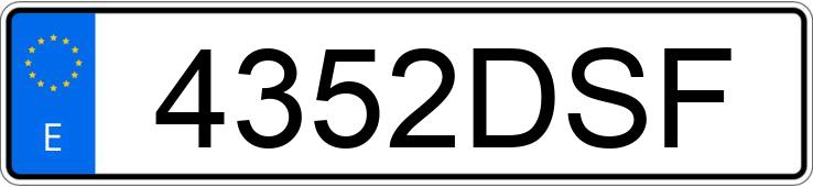 Numer rejestracyjny 4352DSF posiada ALFA ROMEO 147