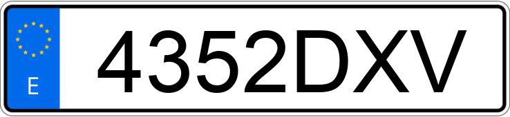 Numer rejestracyjny 4352DXV posiada CITROEN C4