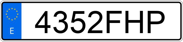 Numer rejestracyjny 4352FHP posiada AUDI A3