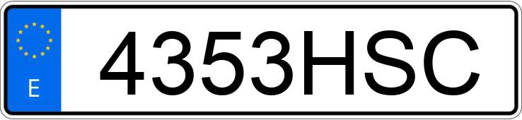 Numer rejestracyjny 4353HSC posiada PEUGEOT PARTNER