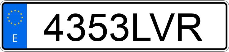 Numer rejestracyjny 4353LVR posiada HYUNDAI I30