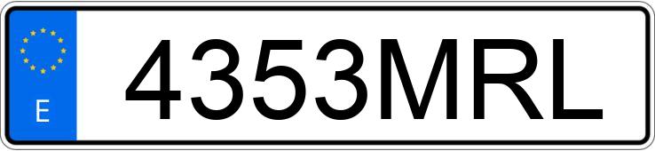 Numer rejestracyjny 4353MRL posiada BMW SERIE 3 Numer rejestracyjny 4353MRL posiada BMW SERIE 3