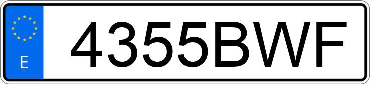 Numer rejestracyjny 4355BWF posiada VOLKSWAGEN PASSAT Numer rejestracyjny 4355BWF posiada VOLKSWAGEN PASSAT