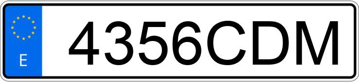 Numer rejestracyjny 4356CDM posiada CITROEN XSARA