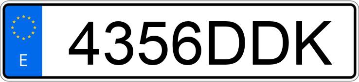 Numer rejestracyjny 4356DDK posiada VOLVO XC90