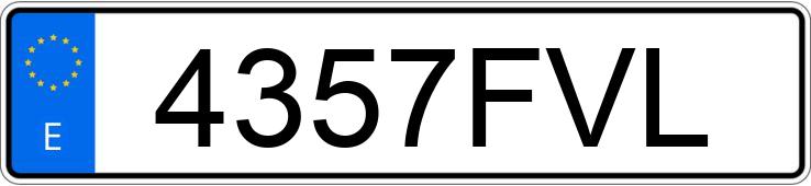 Numer rejestracyjny 4357FVL posiada FORD FOCUS