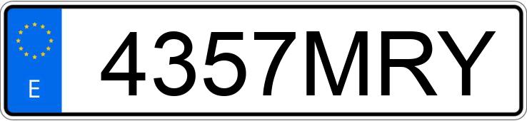 Numer rejestracyjny 4357MRY posiada VOLKSWAGEN GOLF Numer rejestracyjny 4357MRY posiada VOLKSWAGEN GOLF