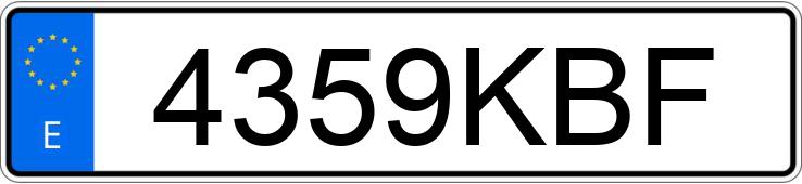 Numer rejestracyjny 4359KBF posiada KIA CEED