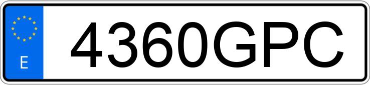 Numer rejestracyjny 4360GPC posiada VOLKSWAGEN POLO