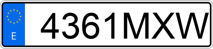 Numer rejestracyjny 4361MXW posiada MERCEDES GLC (253)