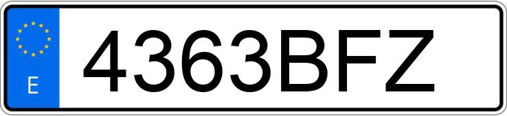 Numer rejestracyjny 4363BFZ posiada BMW SERIE 3 Numer rejestracyjny 4363BFZ posiada BMW SERIE 3