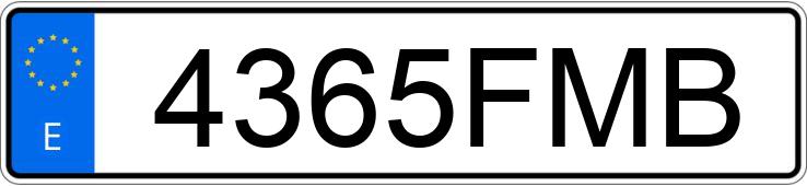 Numer rejestracyjny 4365FMB posiada MERCEDES E (211)