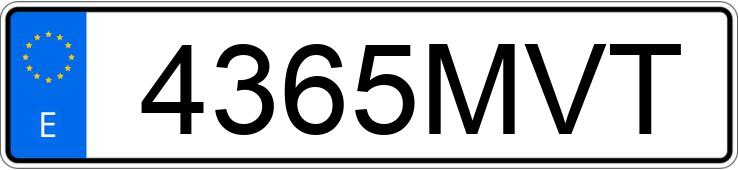 Numer rejestracyjny 4365MVT posiada VOLVO EX30