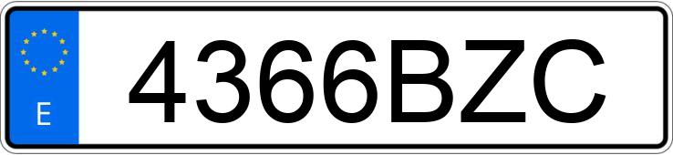 Numer rejestracyjny 4366BZC posiada PEUGEOT 807