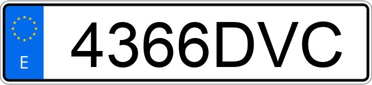 Numer rejestracyjny 4366DVC posiada MERCEDES CLS (219) 500 306