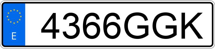 Numer rejestracyjny 4366GGK posiada SEAT LEON