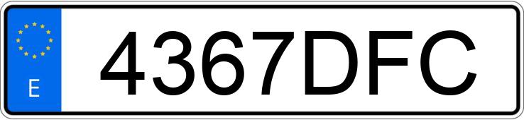 Numer rejestracyjny 4367DFC posiada VOLVO V50