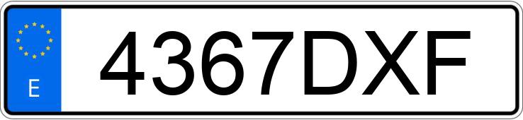 Numer rejestracyjny 4367DXF posiada DELOREAN DMC Numer rejestracyjny 4367DXF posiada DELOREAN DMC