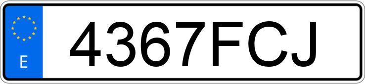 Numer rejestracyjny 4367FCJ posiada CITROEN C4