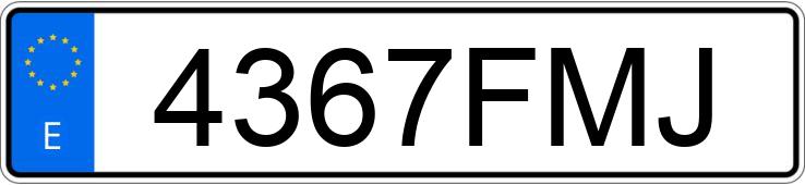 Numer rejestracyjny 4367FMJ posiada RENAULT GRAND SCENIC