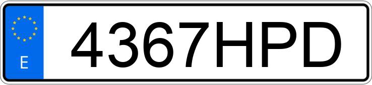 Numer rejestracyjny 4367HPD posiada RENAULT CLIO