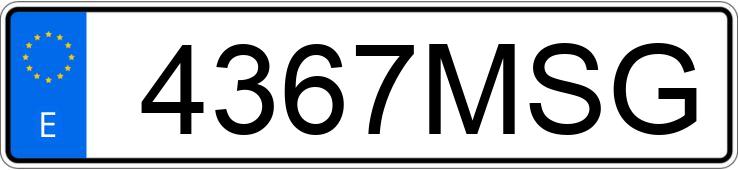 Numer rejestracyjny 4367MSG posiada BMW SERIE 3