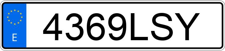 Numer rejestracyjny 4369LSY posiada VOLVO XC60