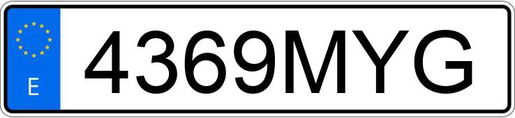 Numer rejestracyjny 4369MYG posiada FORD KUGA