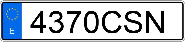 Numer rejestracyjny 4370CSN posiada BMW SERIE 3