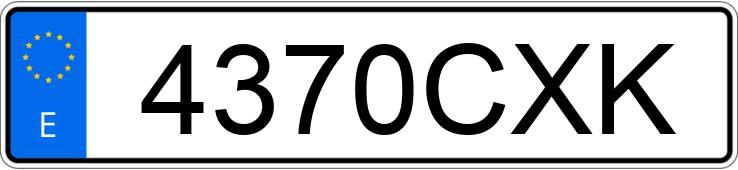 Numer rejestracyjny 4370CXK posiada TOYOTA COROLLA Numer rejestracyjny 4370CXK posiada TOYOTA COROLLA