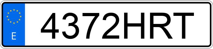 Numer rejestracyjny 4372HRT posiada CITROEN C3