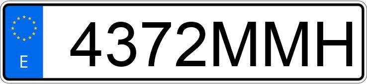Numer rejestracyjny 4372MMH posiada IVECO DAILY