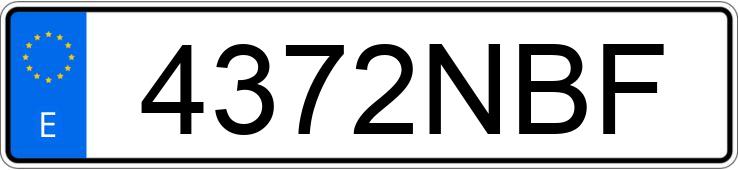 Numer rejestracyjny 4372NBF posiada BMW Z4