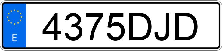 Numer rejestracyjny 4375DJD posiada VOLKSWAGEN GOLF Numer rejestracyjny 4375DJD posiada VOLKSWAGEN GOLF