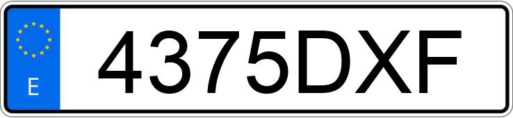 Numer rejestracyjny 4375DXF posiada RENAULT MIDLUM