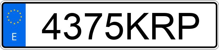 Numer rejestracyjny 4375KRP posiada RENAULT TRAFIC Numer rejestracyjny 4375KRP posiada RENAULT TRAFIC