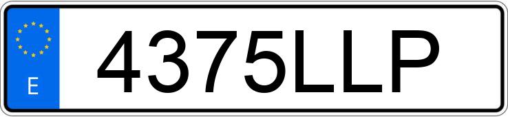 Numer rejestracyjny 4375LLP posiada PORSCHE MACAN