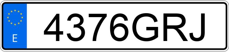 Numer rejestracyjny 4376GRJ posiada JEEP GRAND CHEROKEE