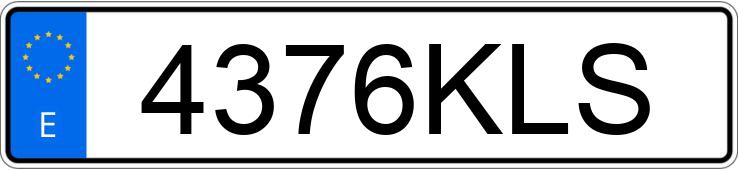 Numer rejestracyjny 4376KLS posiada AUDI A5 SPORTBACK