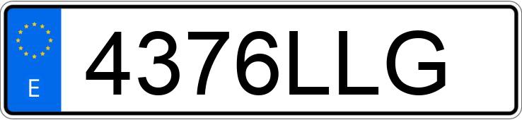 Numer rejestracyjny 4376LLG posiada HYUNDAI KONA