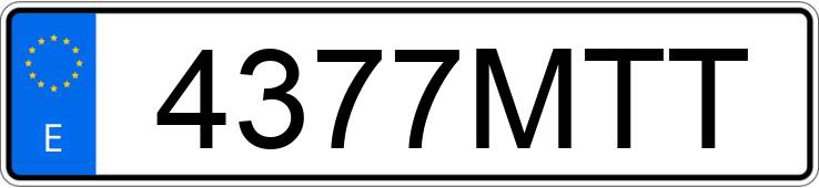 Numer rejestracyjny 4377MTT posiada BMW X1