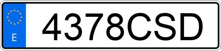 Numer rejestracyjny 4378CSD posiada KTM EXC 200