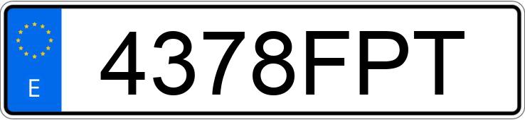 Numer rejestracyjny 4378FPT posiada BMW SERIE 3