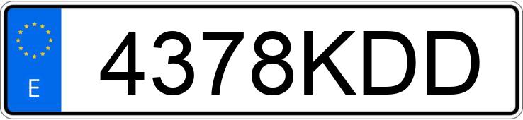 Numer rejestracyjny 4378KDD posiada MERCEDES CLS (218)