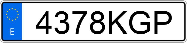 Numer rejestracyjny 4378KGP posiada TOYOTA RAV4